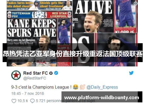 昂热凭法乙亚军身份直接升级重返法国顶级联赛